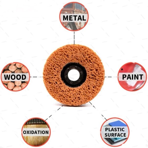 (5PCS) ceramic orange strip disc 4”