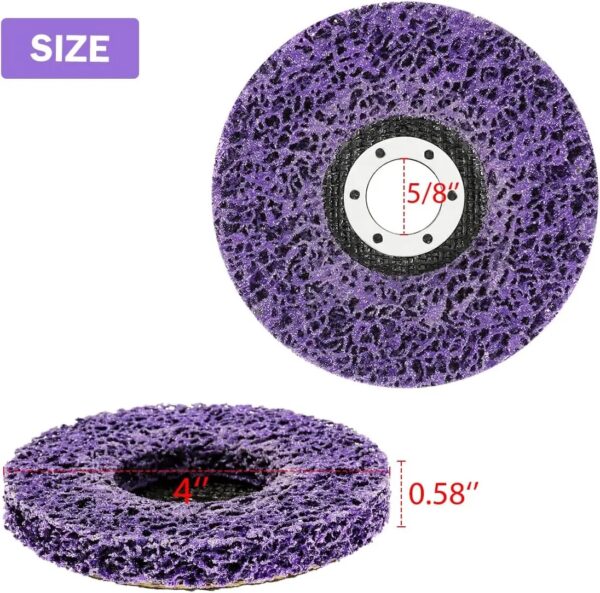 (5PCS) Violet Strip disc 4” - Image 3